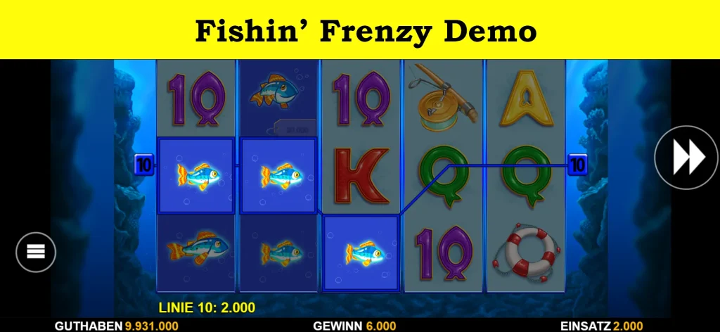 fishin' frenzy demo