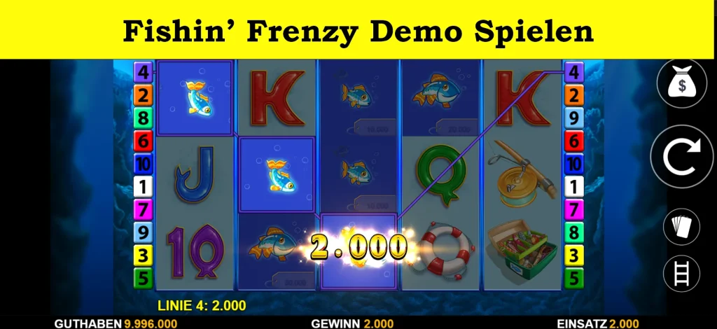 fishin' frenzy demo spielen